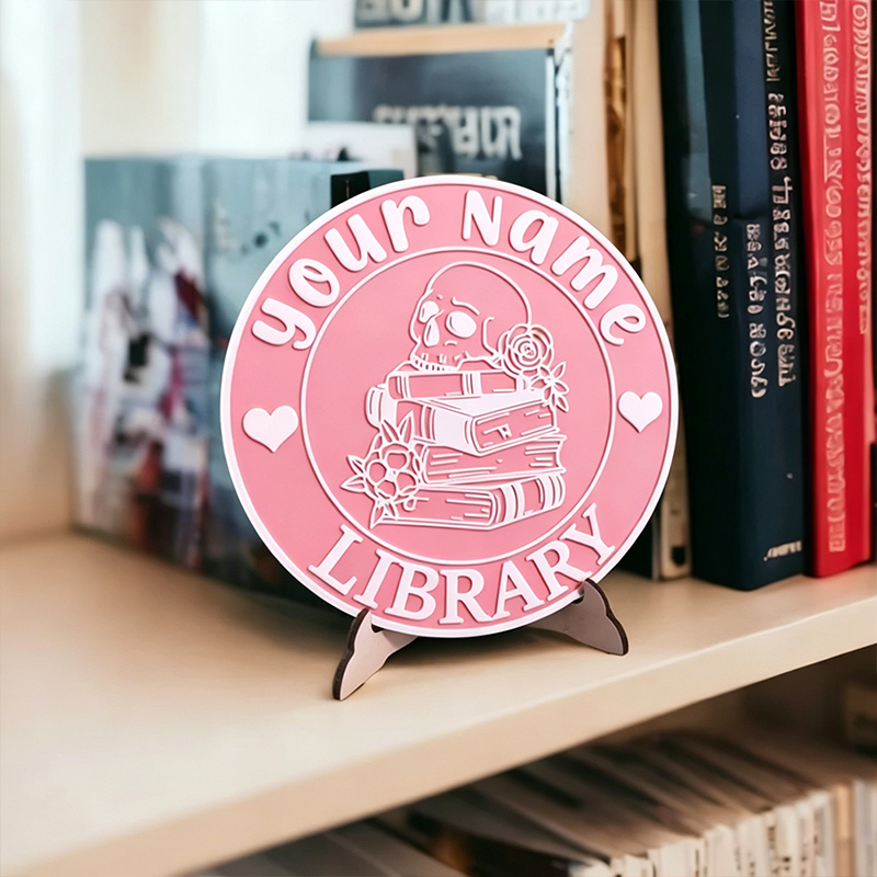Personalized Name 3D Printed Bookshelf