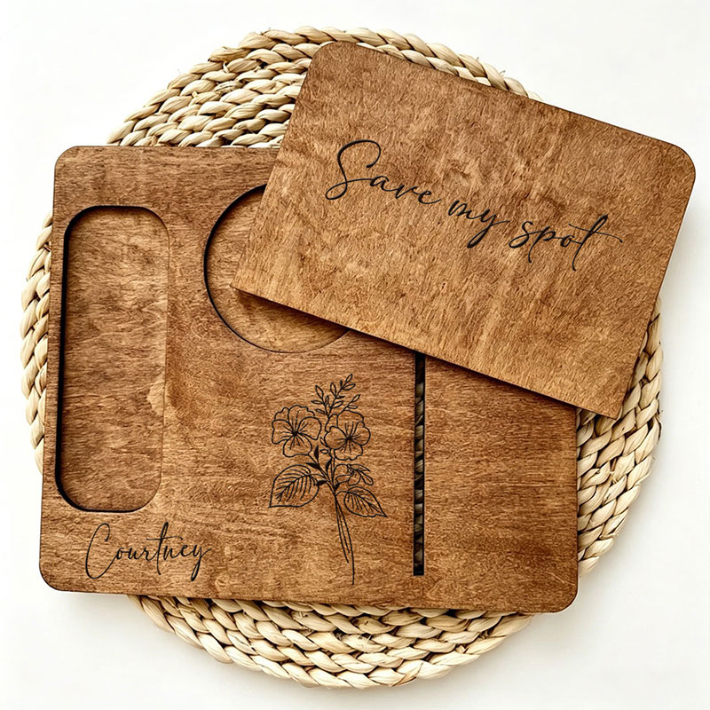 Personalized Wood Book Holder