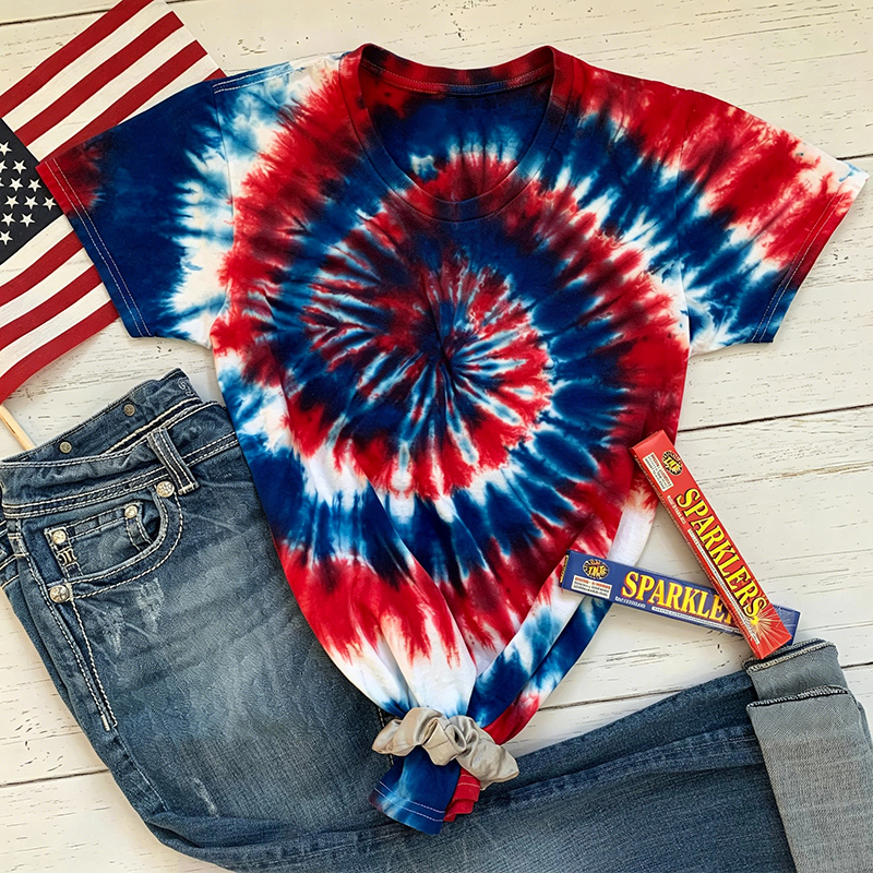 4th Of July Red White And Blue Teacher Eco Oversized Graphic T-Shirt