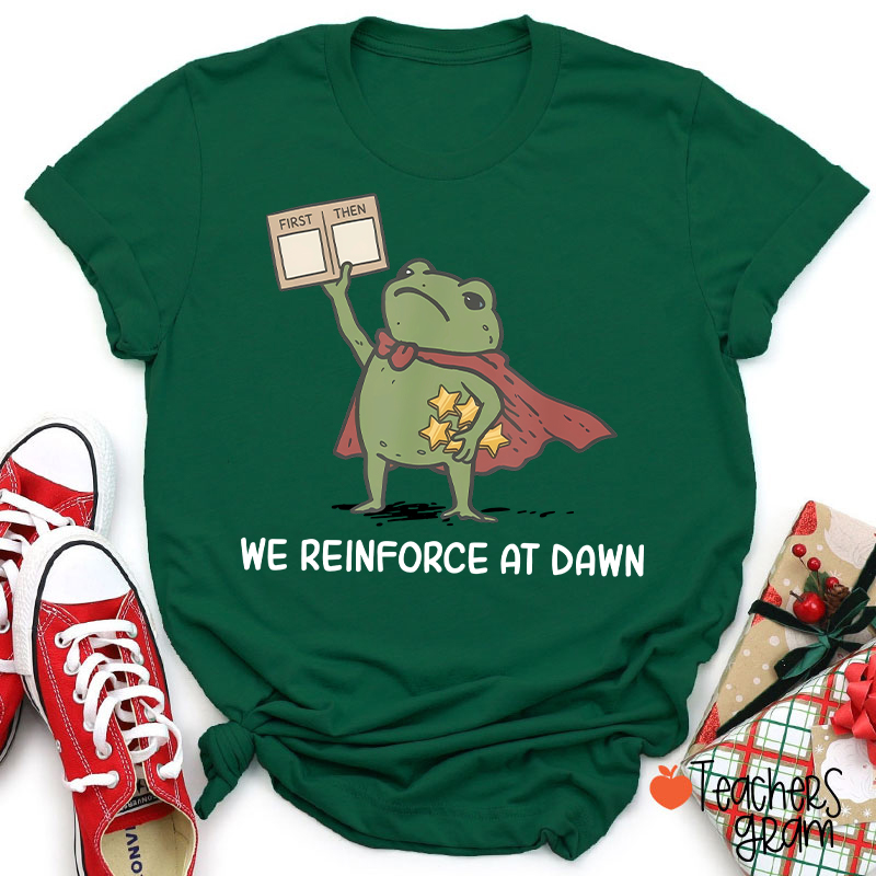 We Reinforce At Dawn Teacher T-Shirt