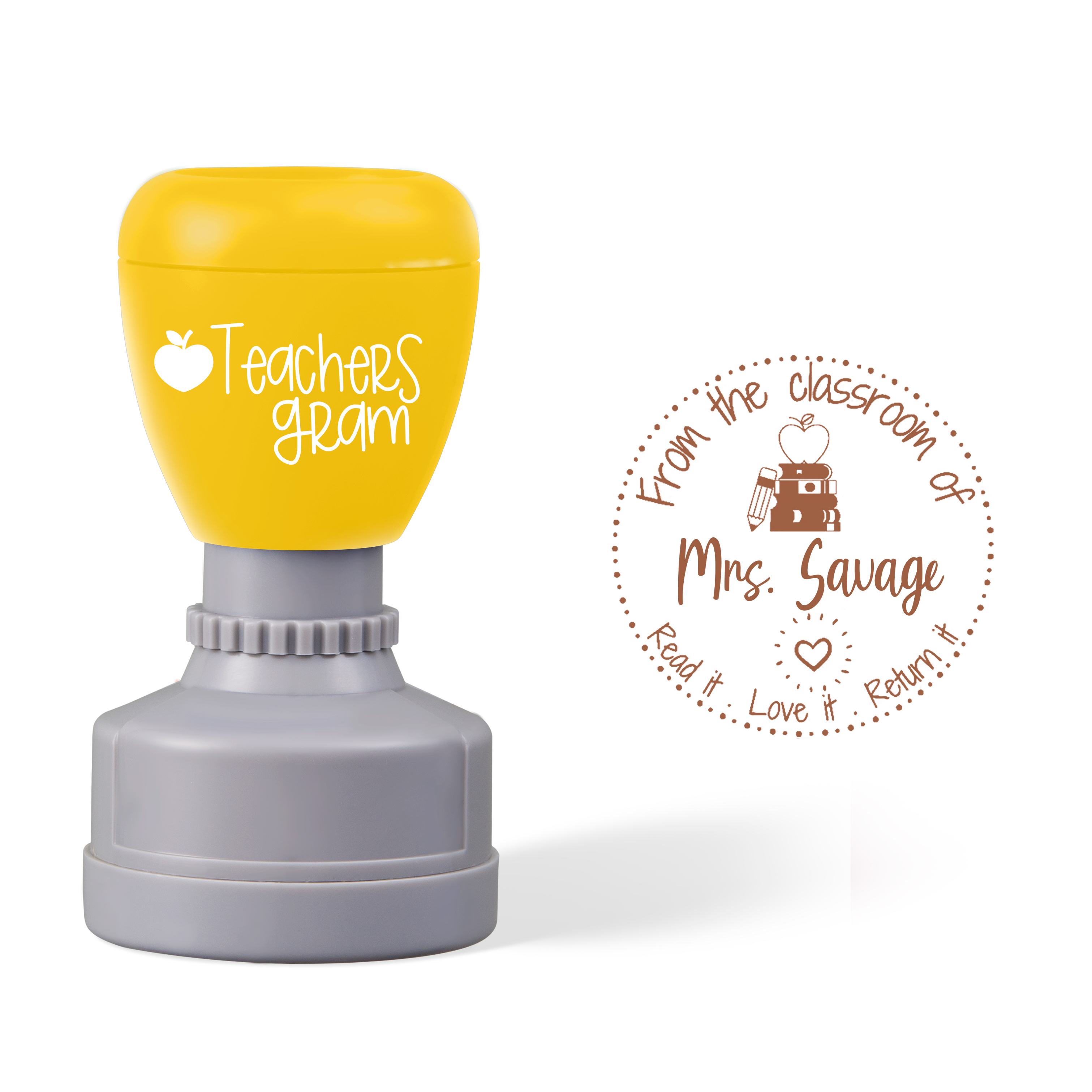 Personalized From The Classroom Stamp-Teachersgram