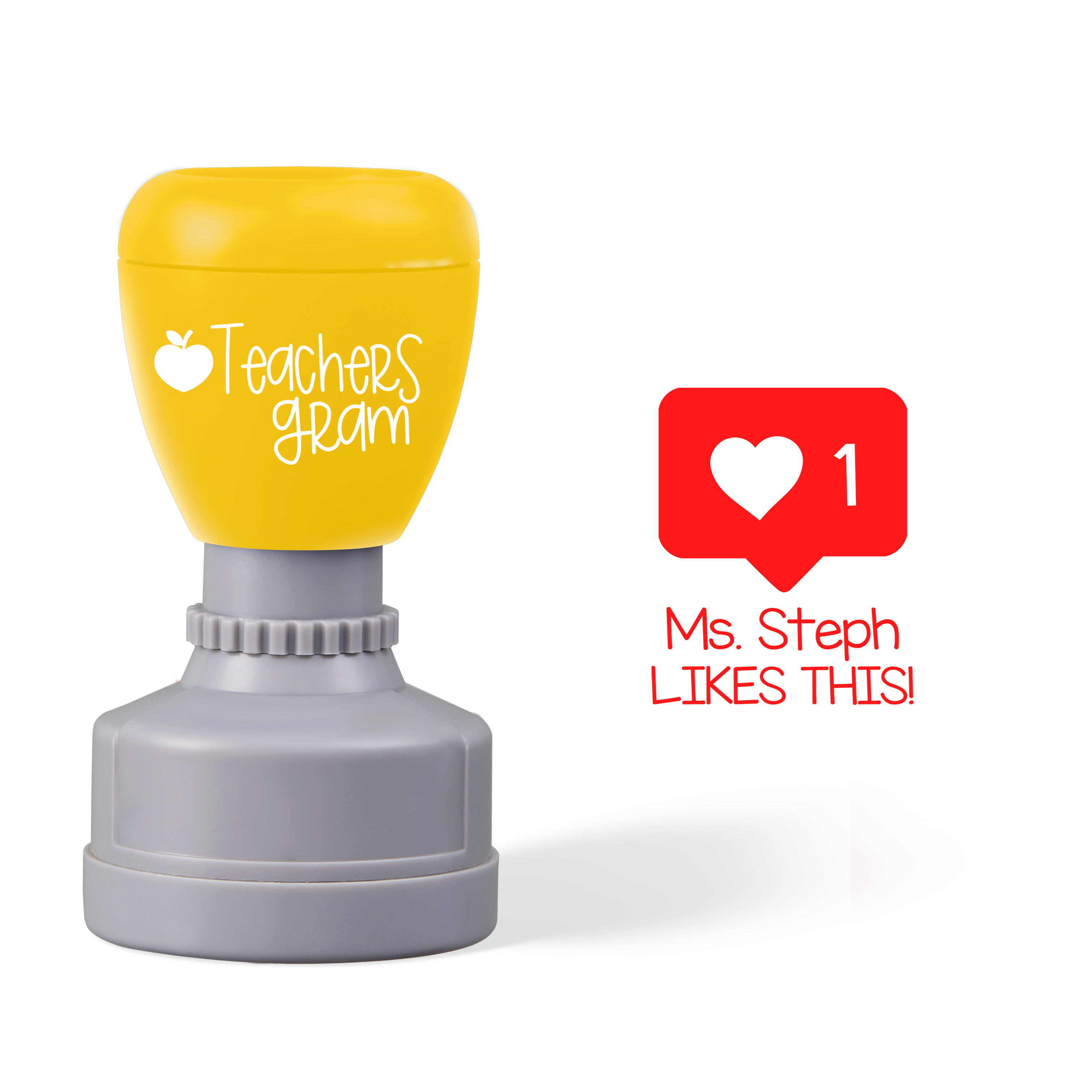 Personalized I Like It Teacher Stamp-Teachersgram
