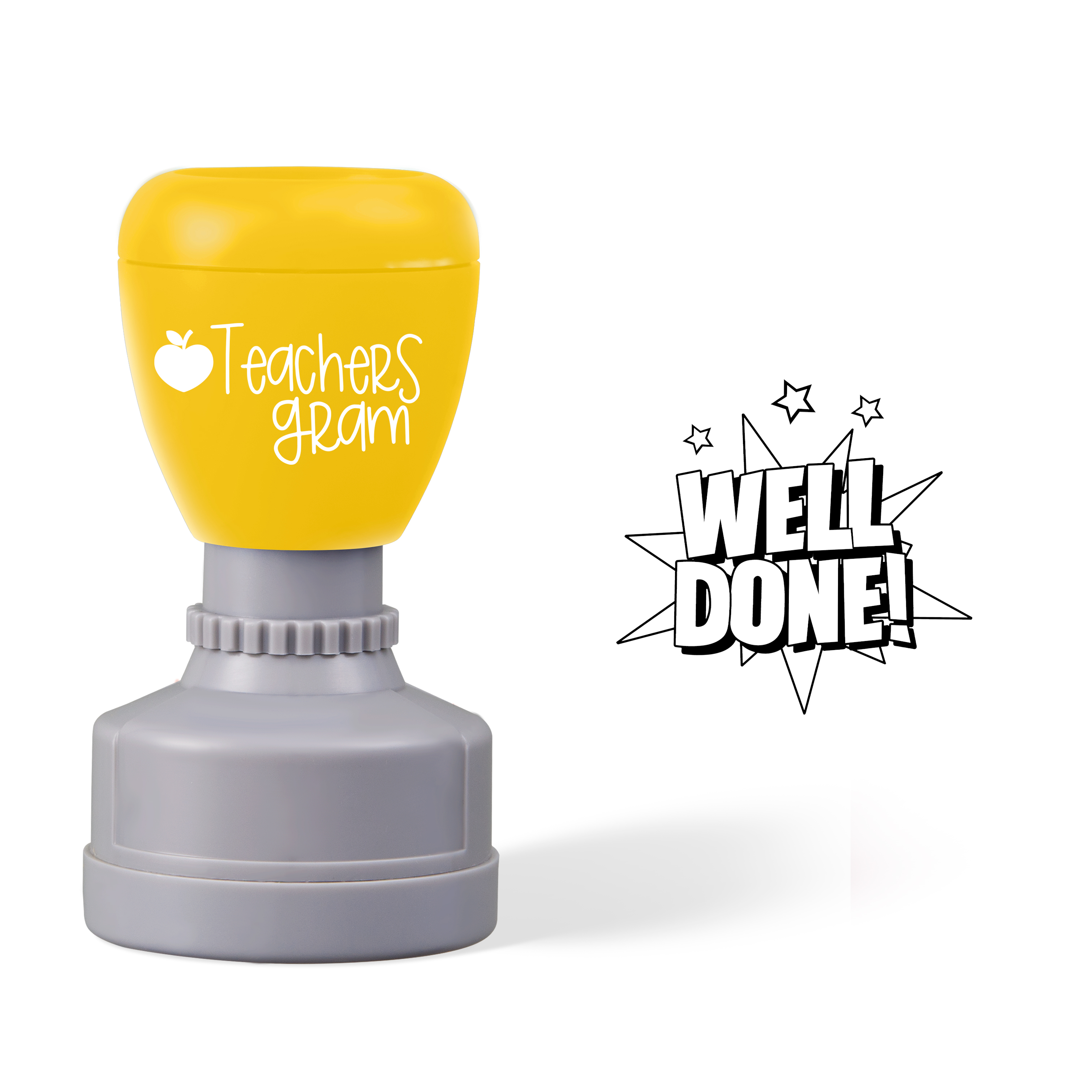 Well Done Star Teacher Stamp-Teachersgram