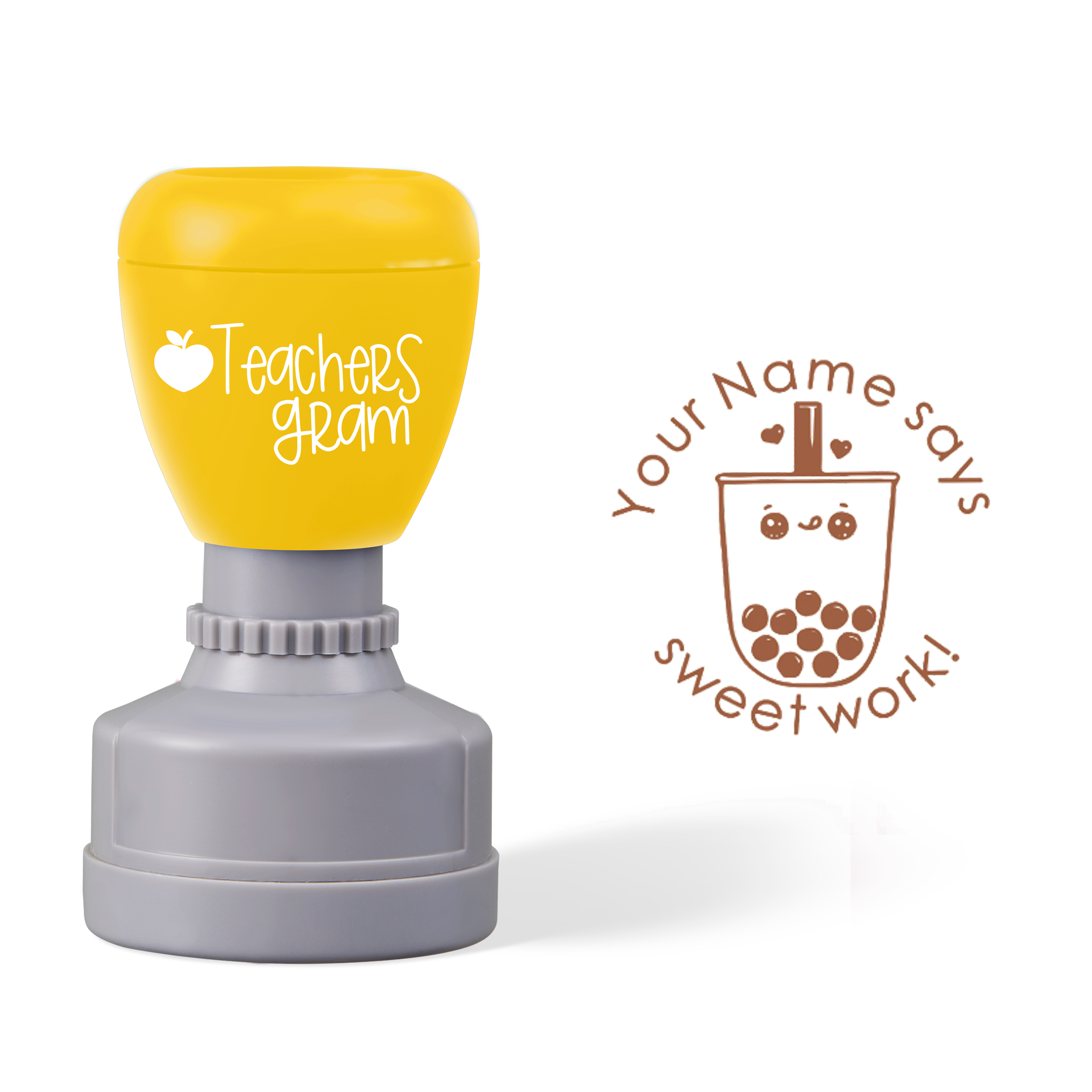 Personalized Sweet Work Teacher Stamp
