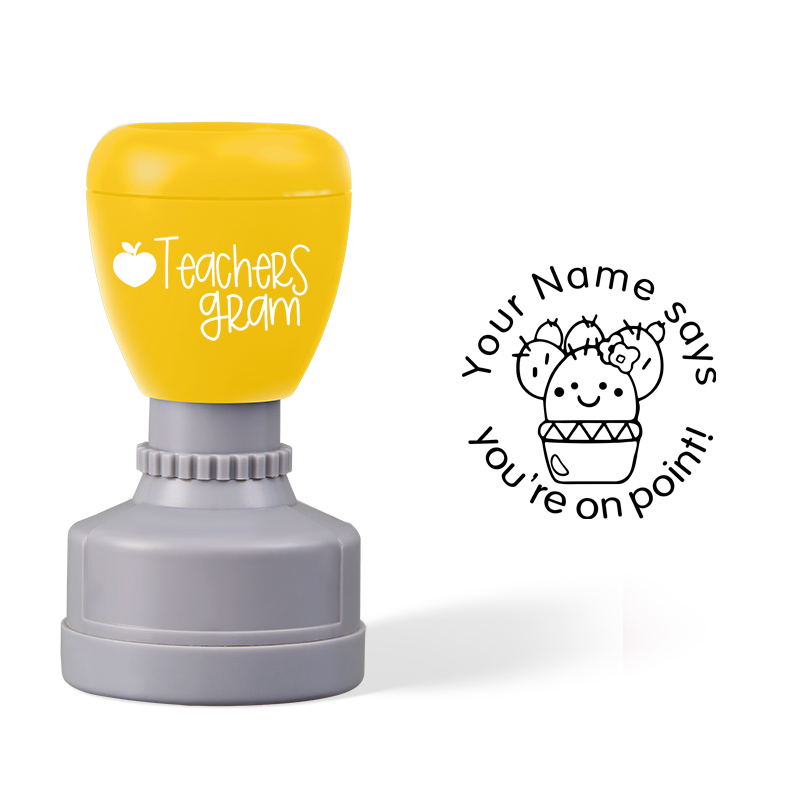 Personalized You're On Point Teacher Stamp