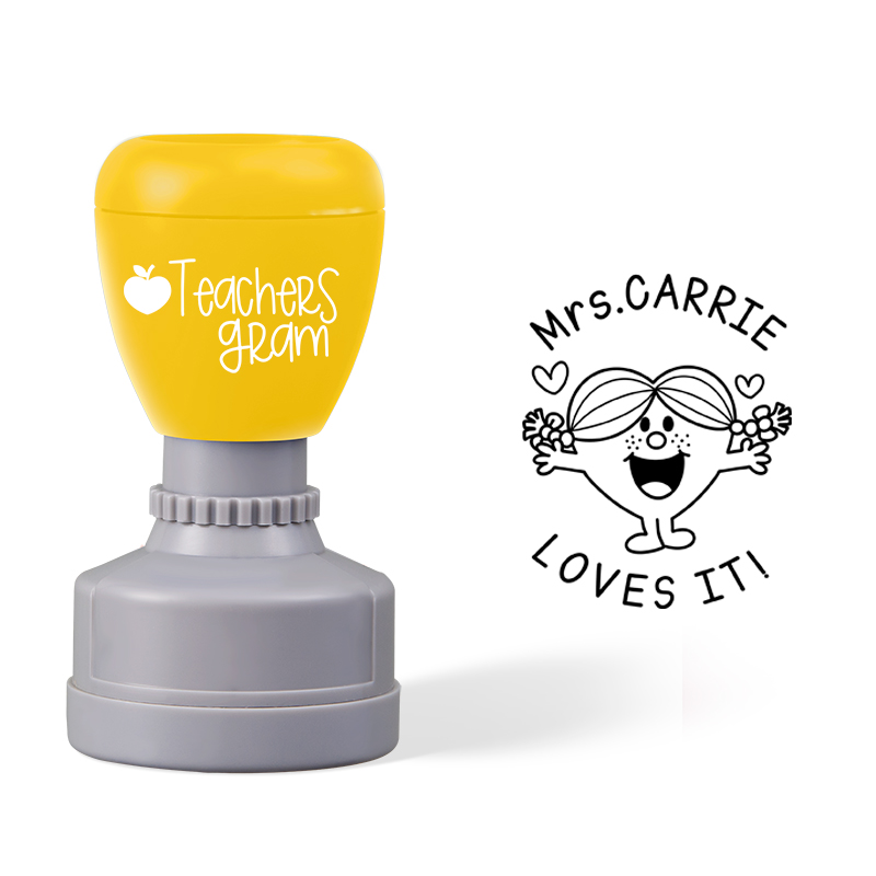 Personalized I Love It Teacher Stamp