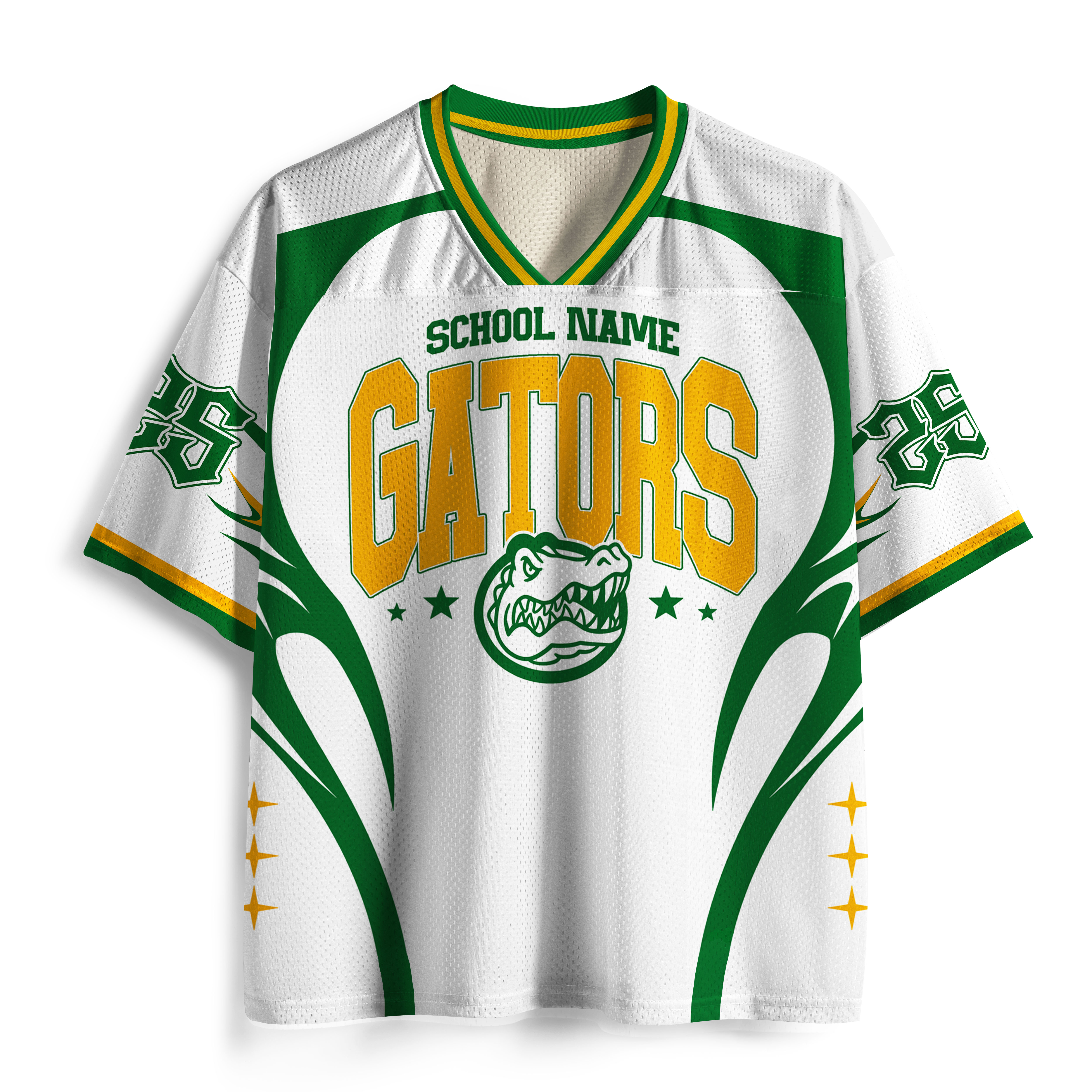 Personalized Mascot School Spirit Game Day Teacher Mesh Jersey
