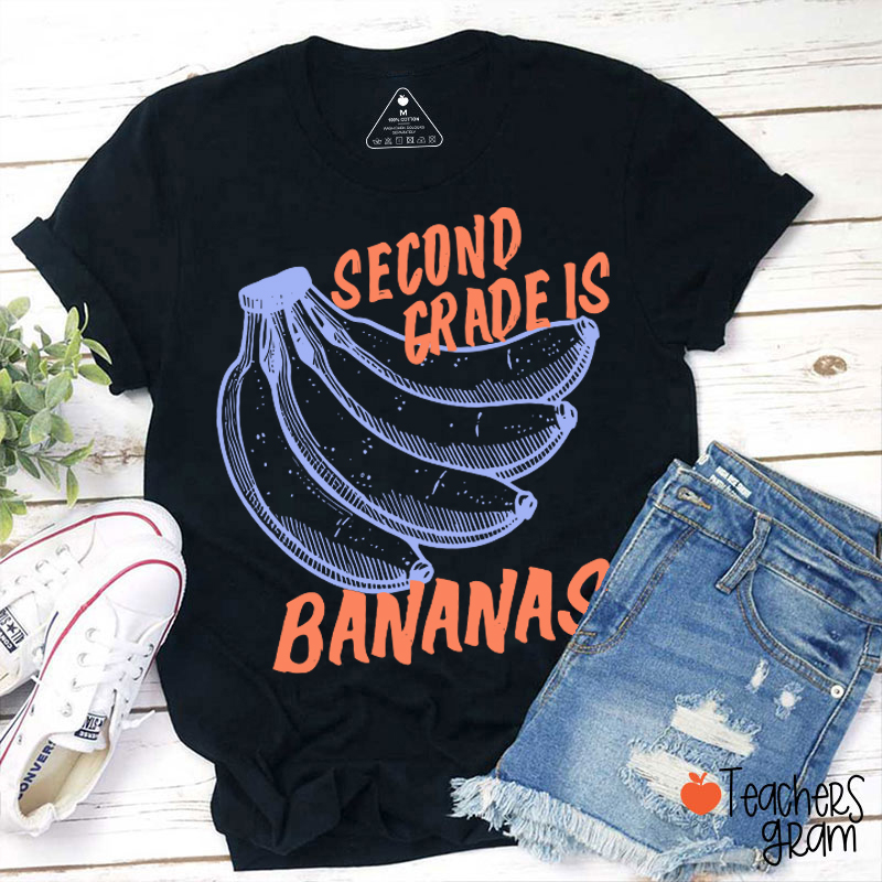 Personalized Grade Bananas Teacher T-Shirt