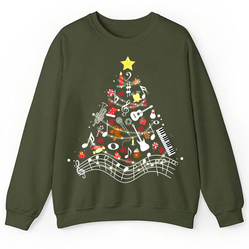 Musical Christmas Tree Teacher Sweatshirt