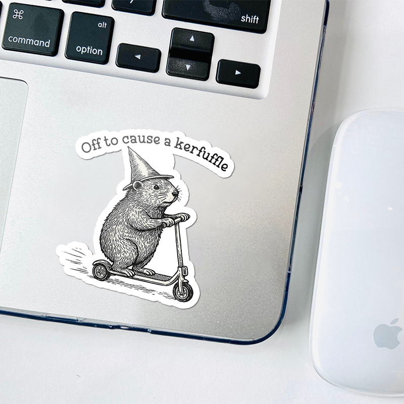 Off To Cause A Kerfuffle Teacher Stickers