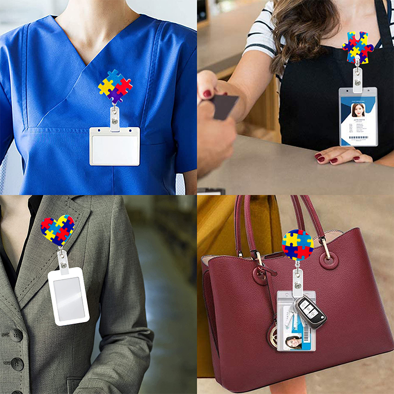 Autism Acrylic Teacher Badge Reel