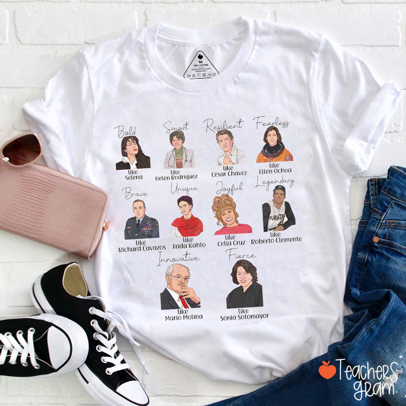 Hispanic Legends Leaders Heroes Spanish Teacher T-Shirt