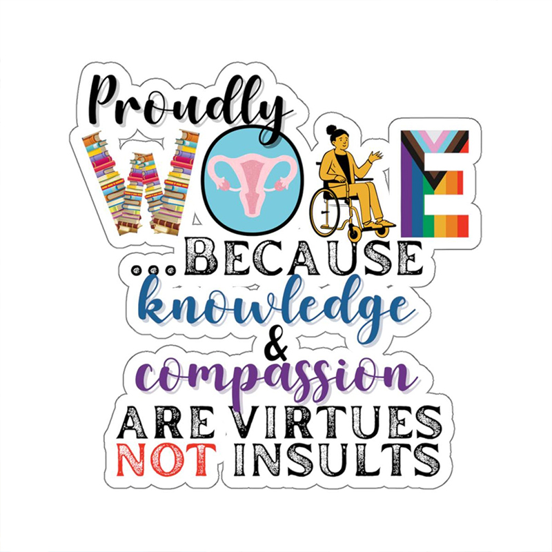 Proudly Woke Teacher Stickers