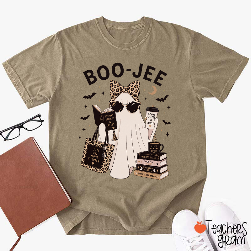 Boo-Jee Bookish Ghost Teacher T-Shirt