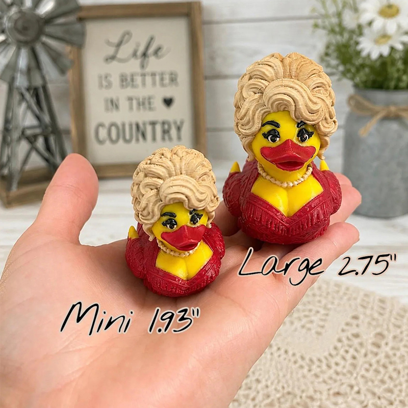 3D Printed Dolly Parton Duck 