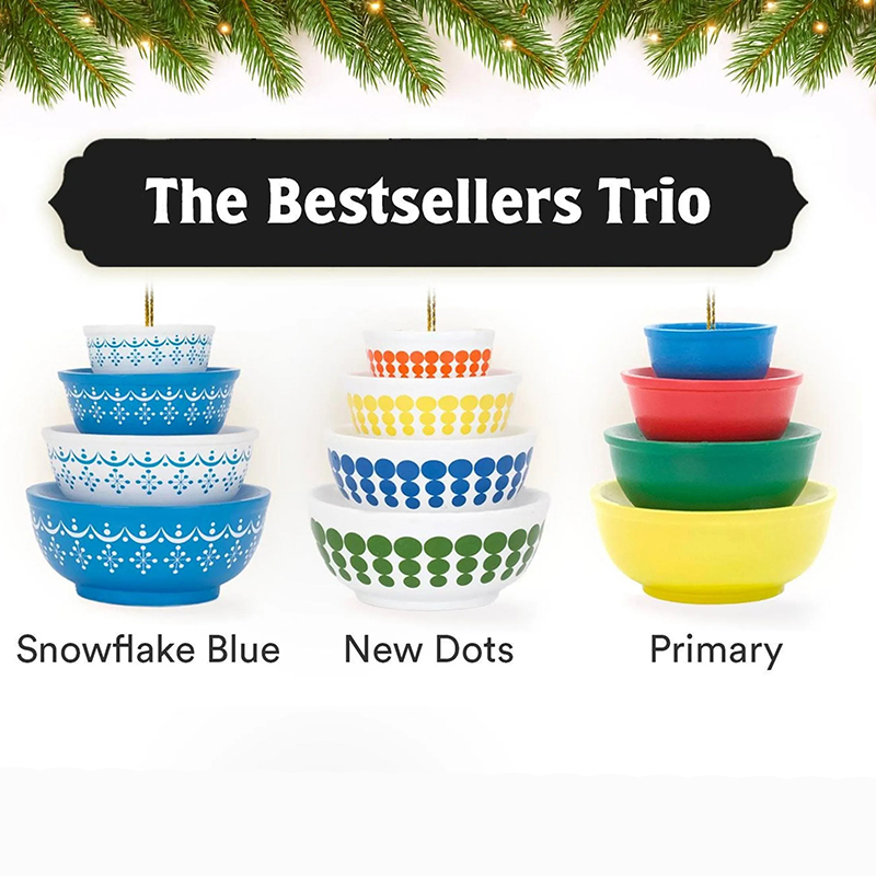 Christmas Bowl Stack Ornament