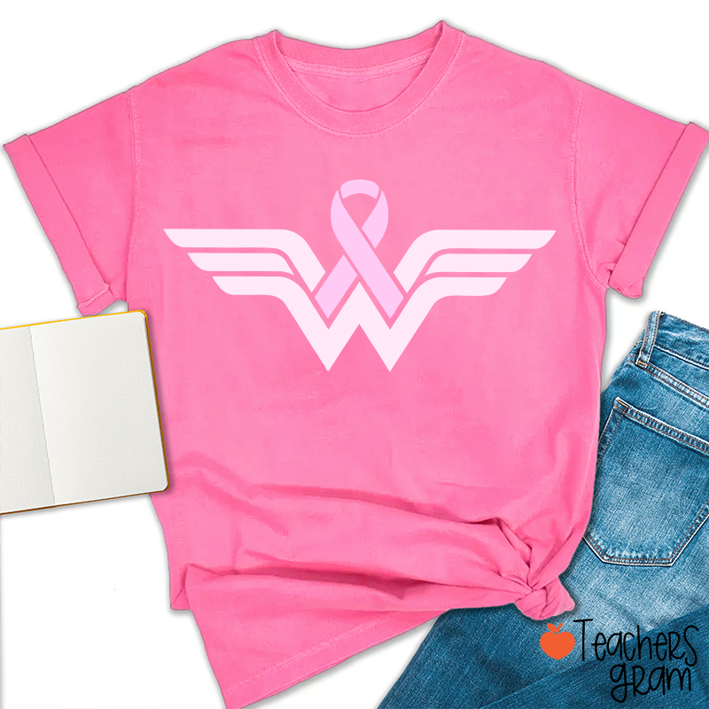 Strong Woman Cancer Fighter Teacher T-Shirt