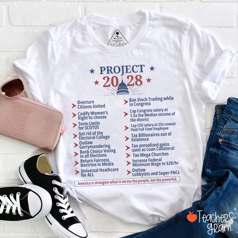 The People’s Reform Agenda Teacher T-Shirt
