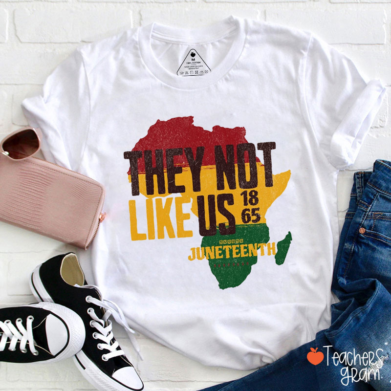 They Not Like Us 1865 Teacher T-Shirt