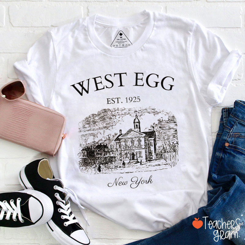West Egg Est. 1925 New York Teacher T-Shirt