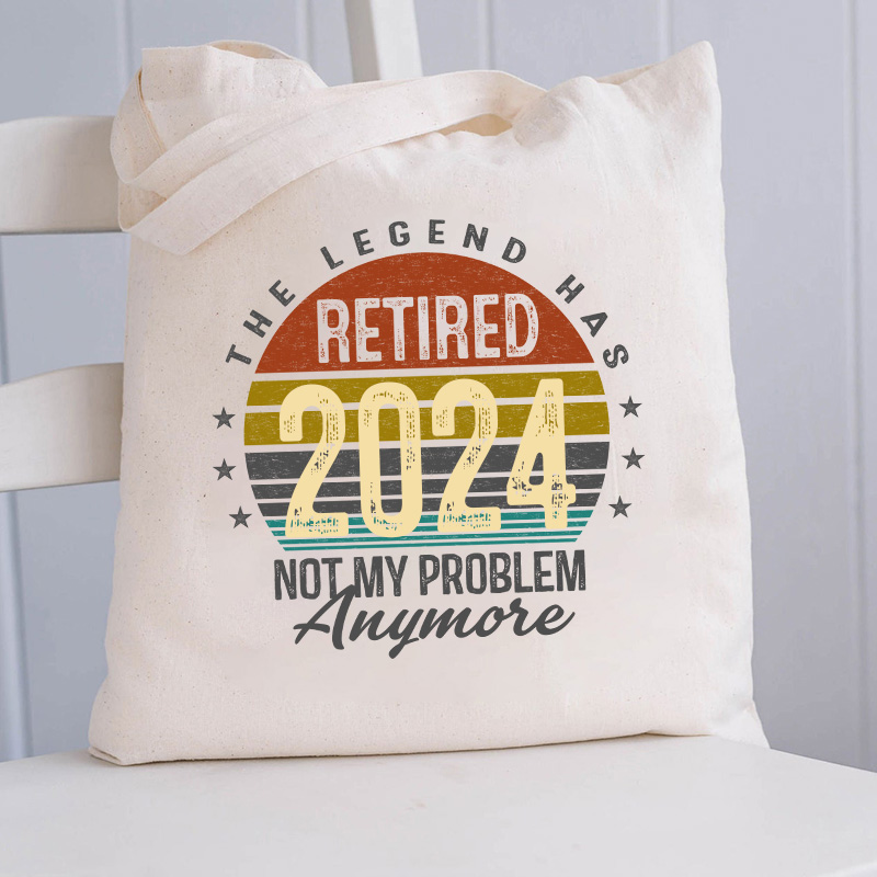Personalized The Legend Has Retired Not My Problem Anymore Teacher Tote Bag