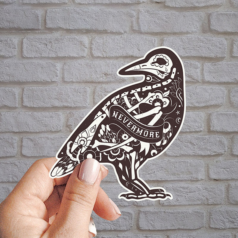 Raven Nevermore Teacher Stickers