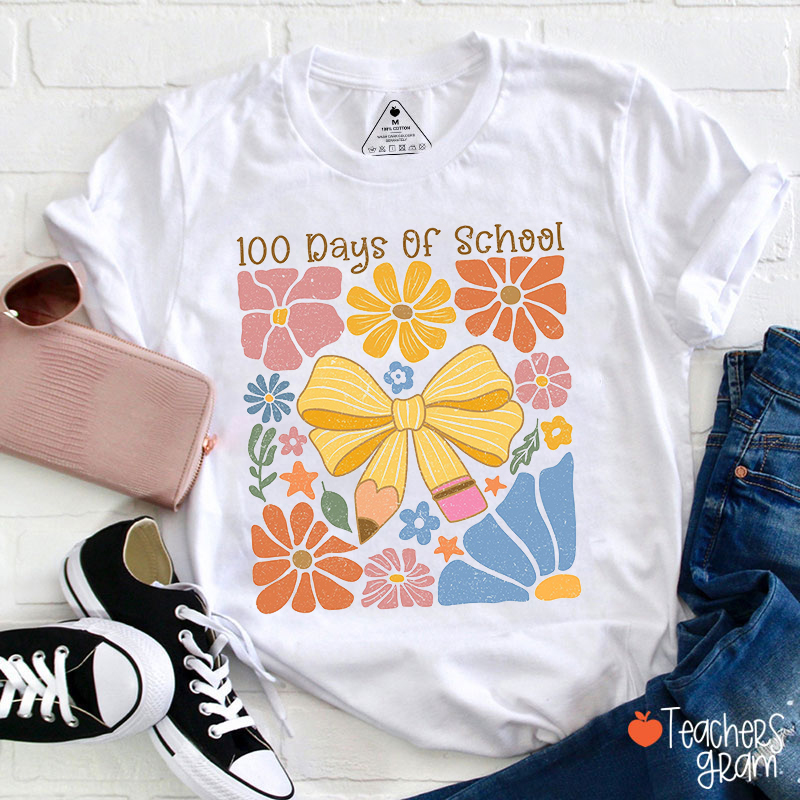 100 Days Of School Teacher T-Shirt