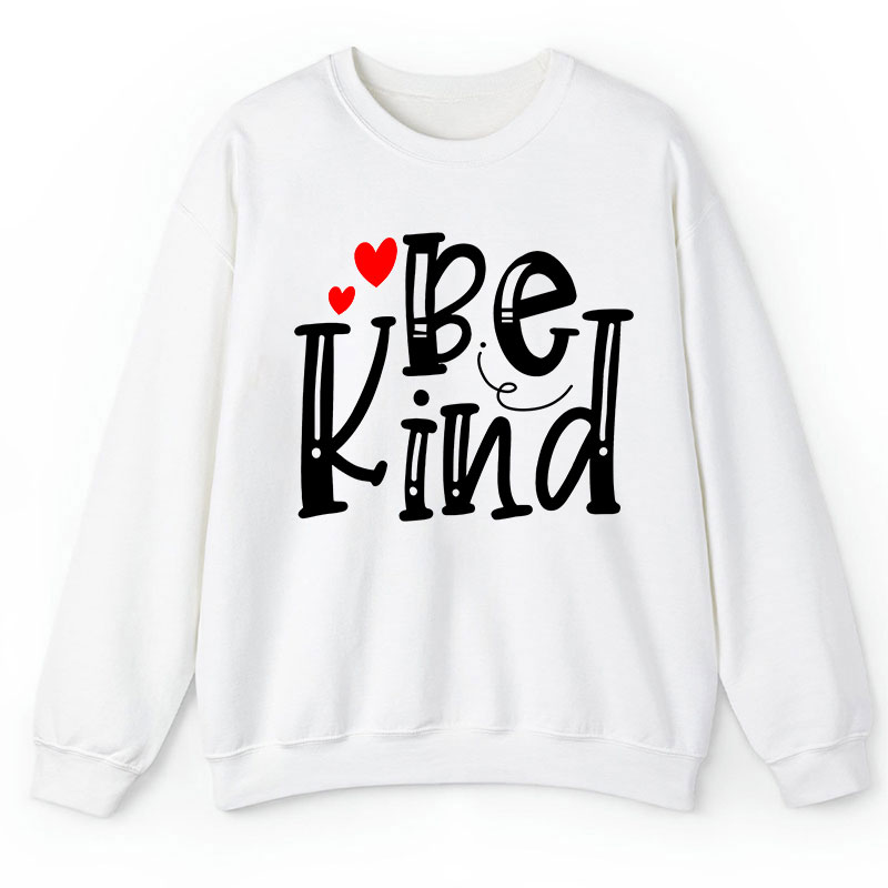 Be Kind Red Heart Teacher Sweatshirt