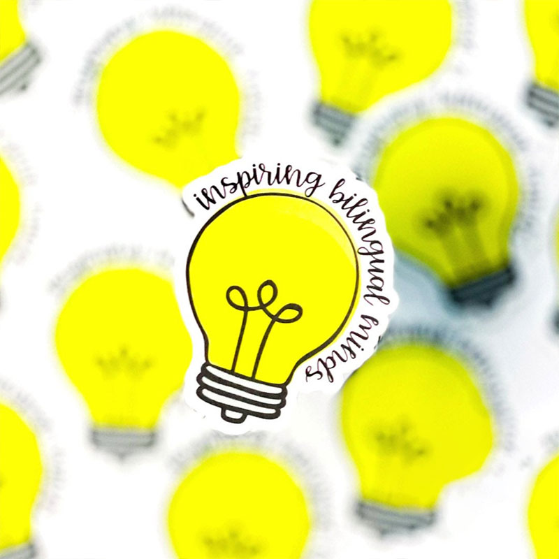 Inspiring Bilingual Minds Teacher Stickers