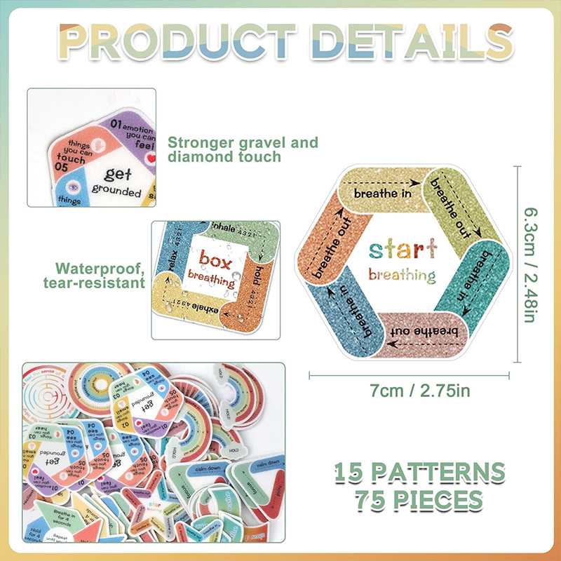 15PCS Anxiety Relief Sensory Teacher Stickers