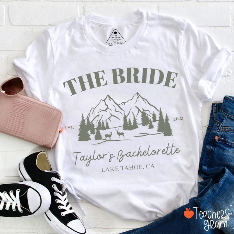 Personalized Camping Crew Mountains And Lakes Teacher T-Shirt