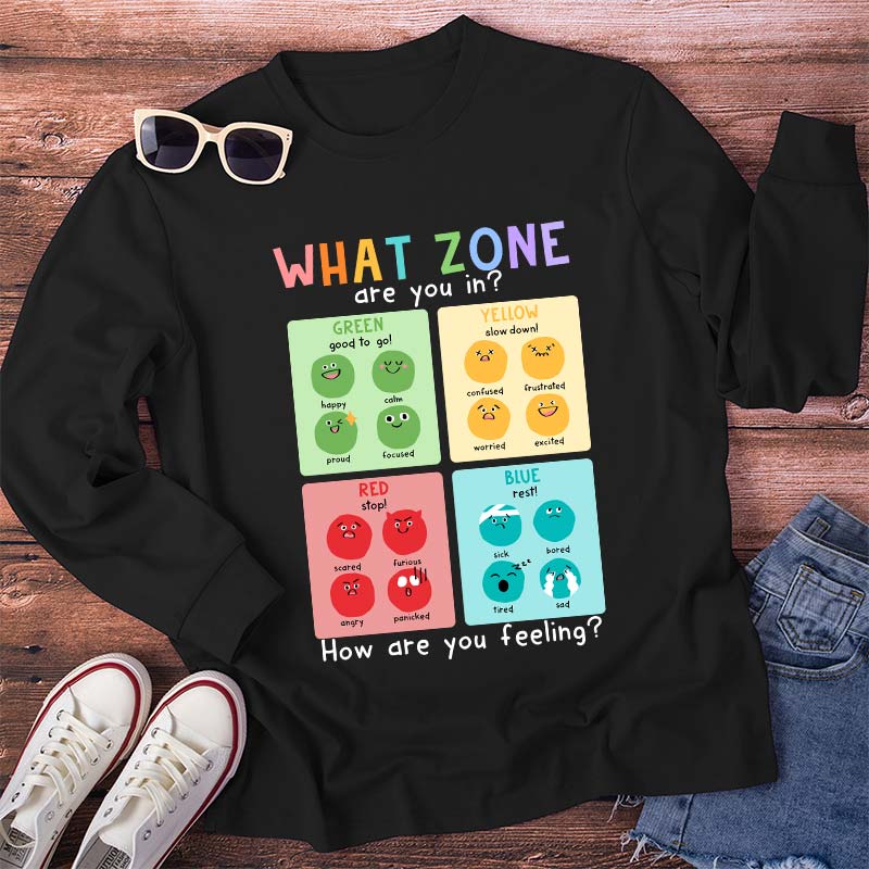 How Are You Feeling Teacher Long Sleeve T-Shirt