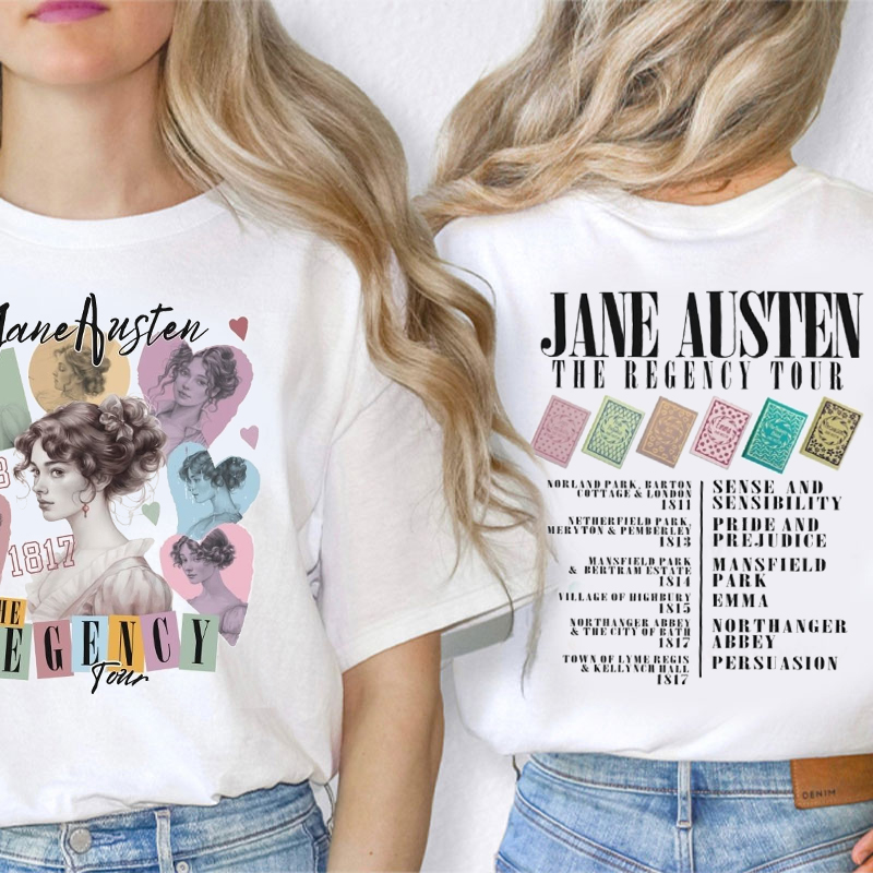 Jane The Regency Tour Teacher Two Sided T-Shirt