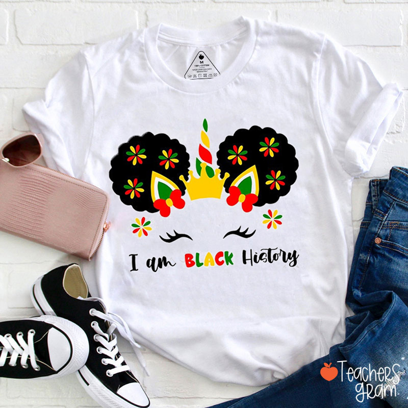 I Am Black History Teacher T-Shirt