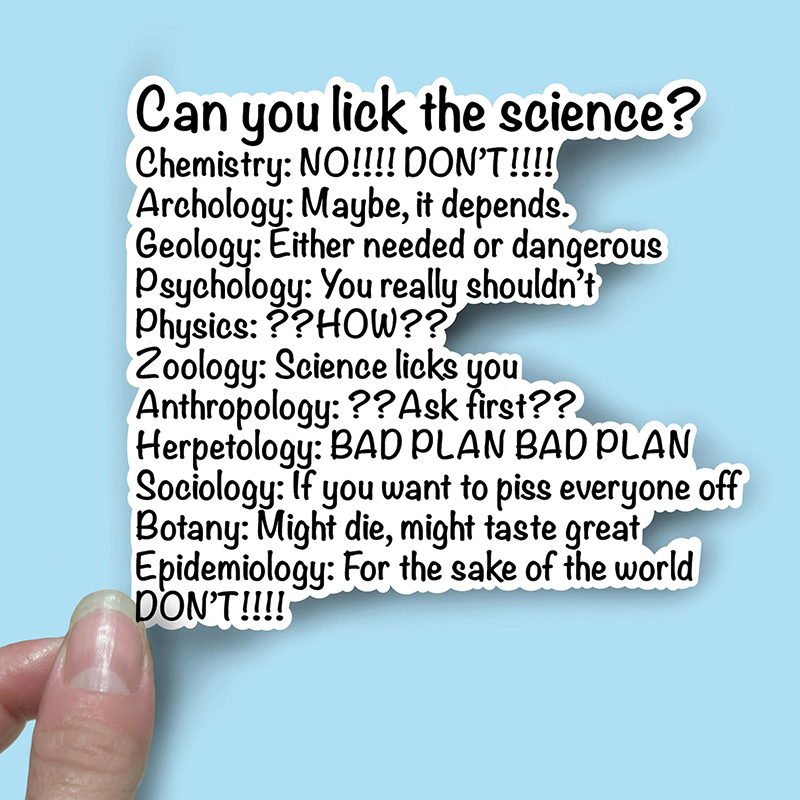 Can You Lick The Science Teacher Stickers