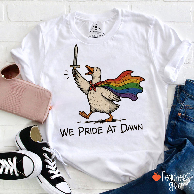 We Pride At Dawn Silly Goose Teacher T-Shirt