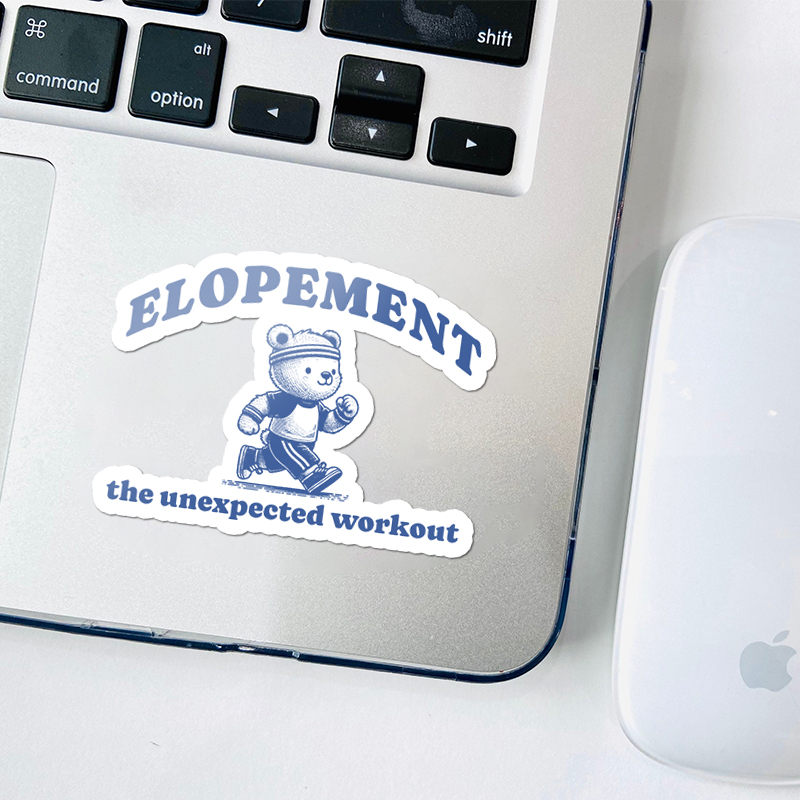 Elopement The Unexpected Workout Teacher Stickers