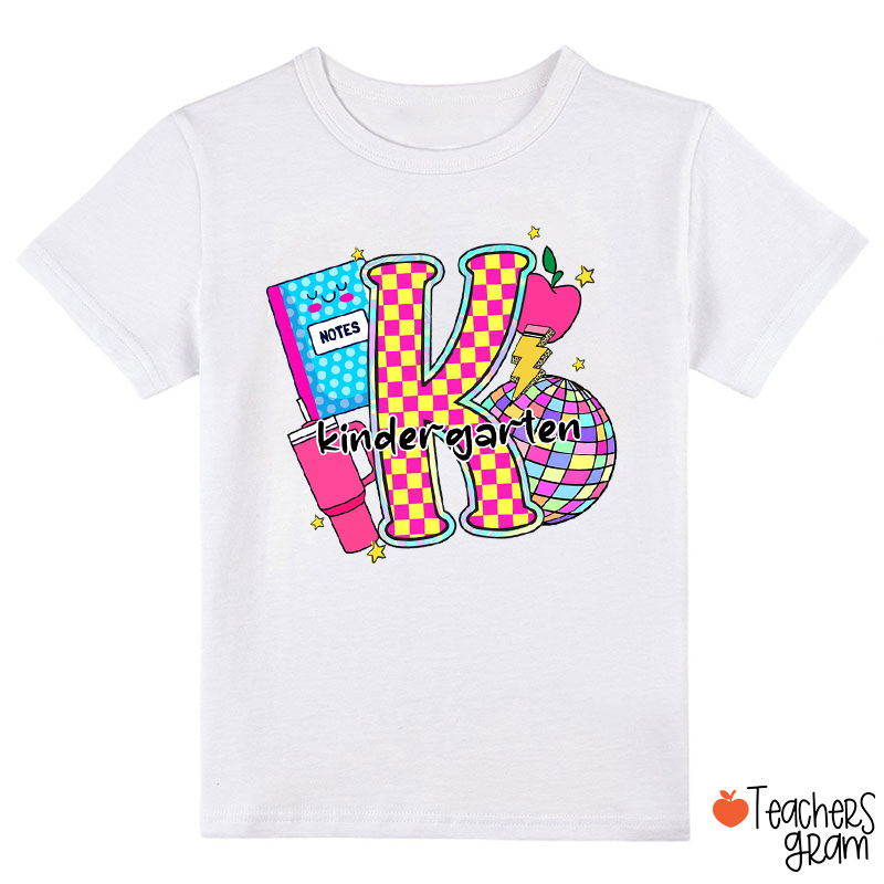 Personalized Grade Notebook Light Ball Water Cup Apple Pencil Class T-Shirt