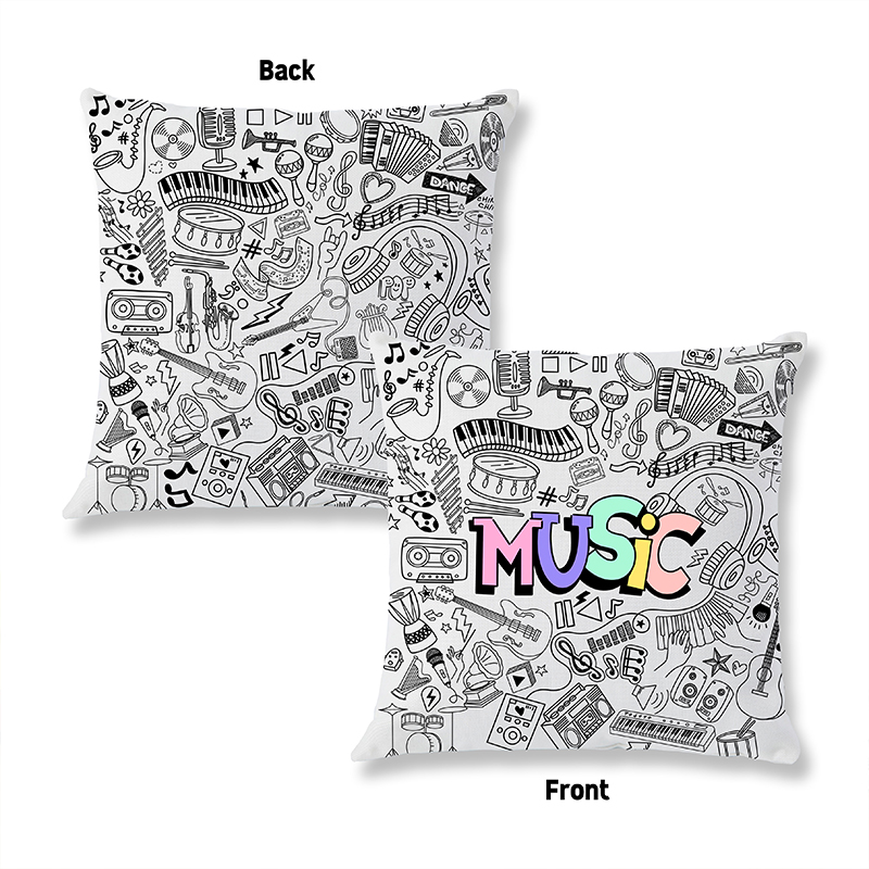 Follow The Rhythm Of The Music Teacher Two Sided Cushion