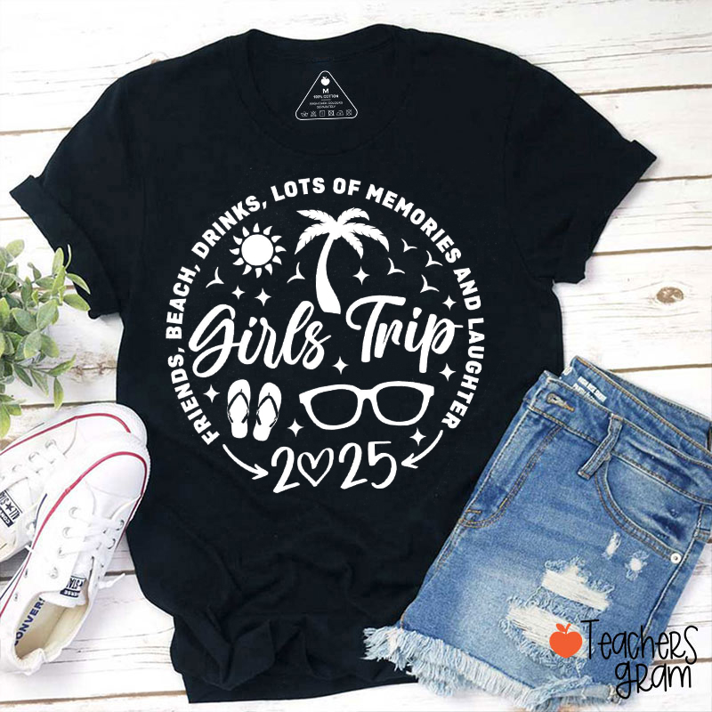 Personalized Girls Trip Summer Break Teacher T-Shirt