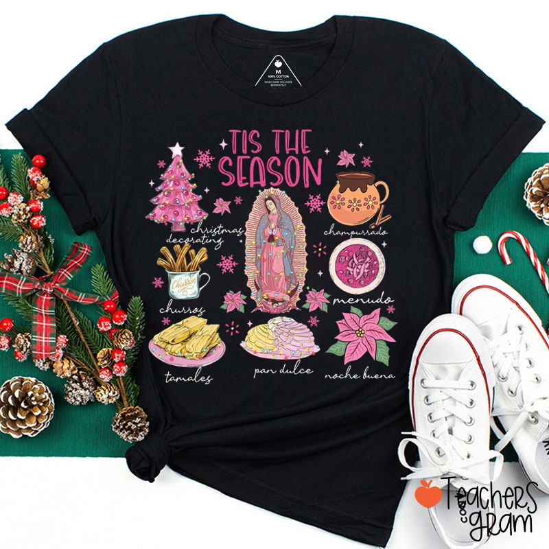 Tis The Season Mexican Christmas Spanish Teacher T-Shirt