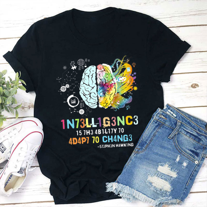 Stephen Hawking Intelligence Teacher T-Shirt