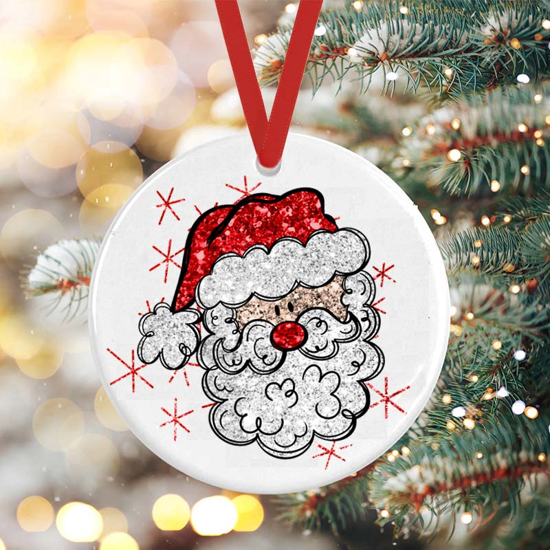 Cute Hands Christmas Tree Teacher Ceramic Christmas Ornament
