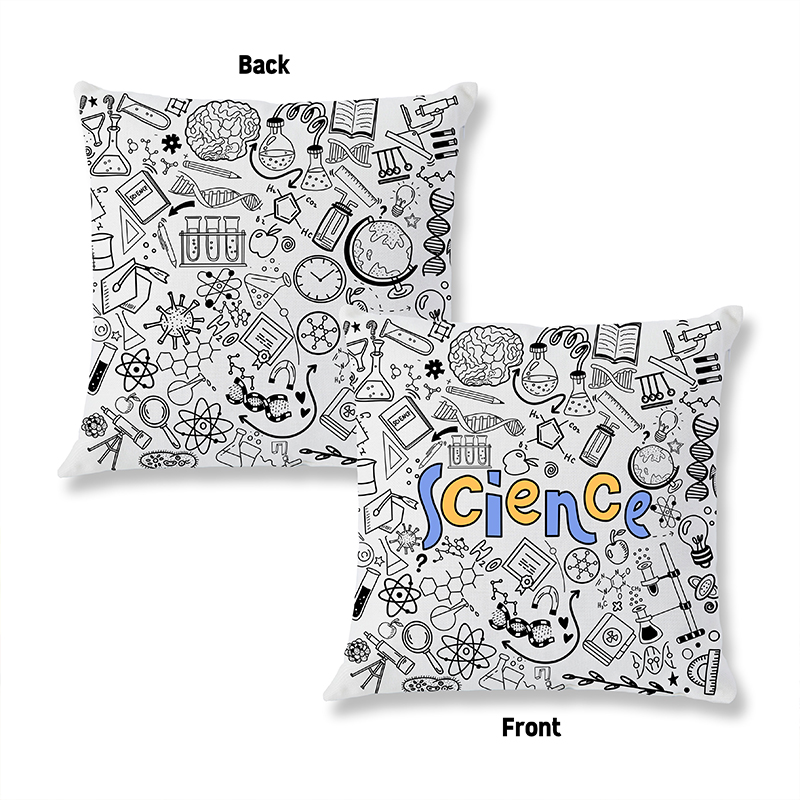 Science Stuff Teacher Two Sided Cushion