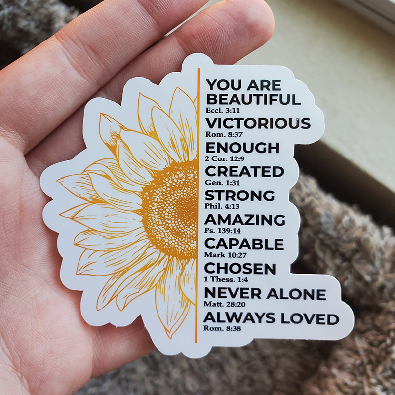 You Are Beautiful Victorious Teacher Stickers