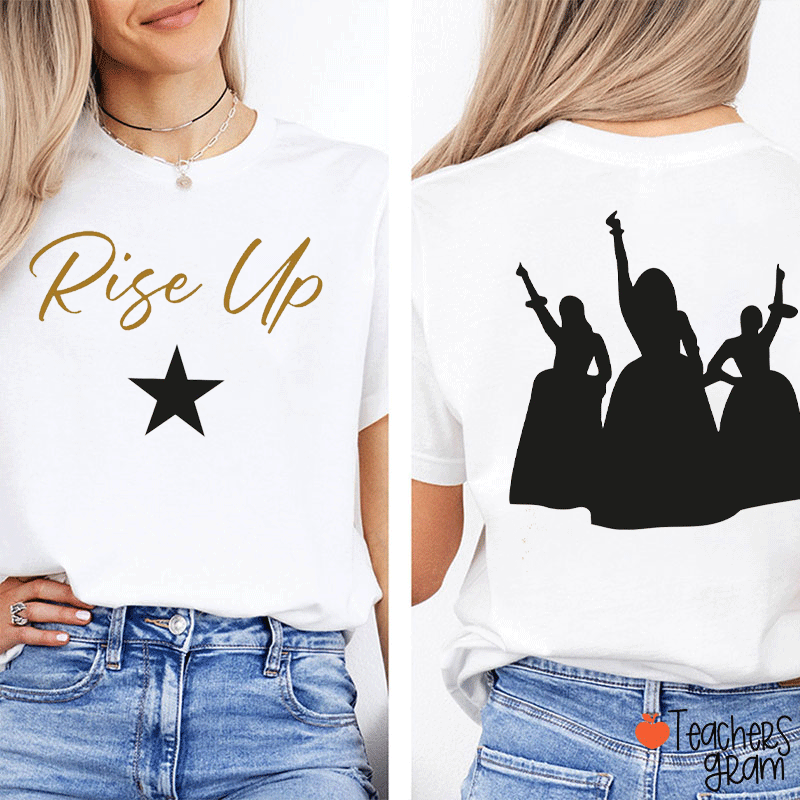 Hamilton Silhouette Teacher Two Sided T-Shirt