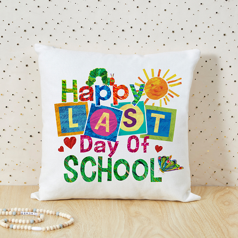 Summer Happy Last Day Of School Teacher Cushion