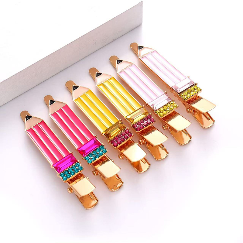Back To School Pencil  Teacher Hair Clips