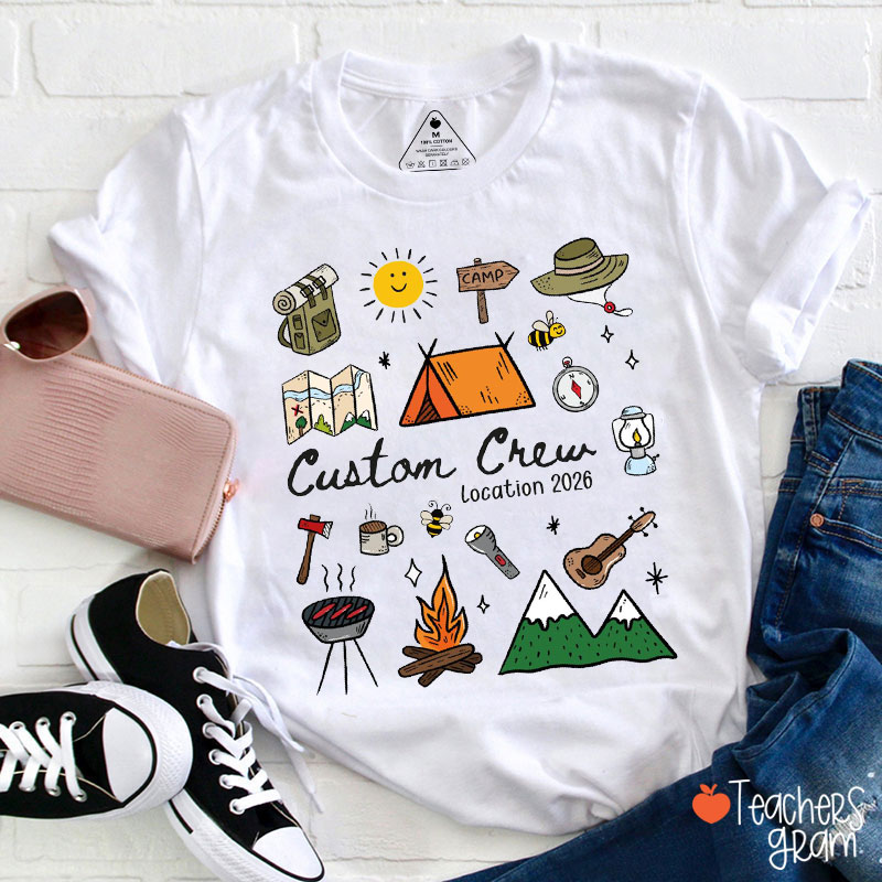 Personalized Camp Crew Teacher T-Shirt