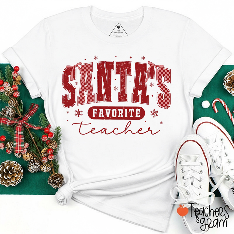 Santa's Favorite Teacher T-Shirt
